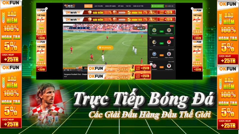 okwintv Xem trực tiếp bóng đá các giải đấu hàng đầu thế giới tại OKWINTV 