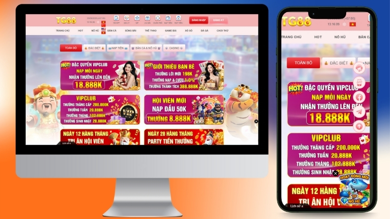 Khuyến mãi & ưu đãi TG88 2025 – Nhiều phần thưởng giá trị và hấp dẫn cho người chơi 